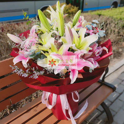 厦门8支多头百合，万事如意喜上加喜